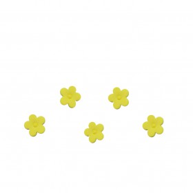 Комплект захарни цветлета малки - жълти - 50бр